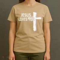 Jesus Loves You Christian Funny Saying Religious Jesus T-Shirt thumb 4