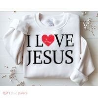 Jesus Loves You Faith Christian Catholic Sweatshirt thumb 2