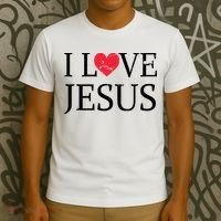 Jesus Loves You Faith Christian Catholic T-Shirt thumb 3