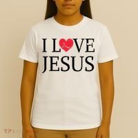 Jesus Loves You Faith Christian Catholic T-Shirt thumb 4
