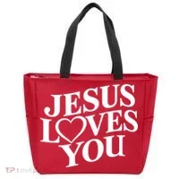 Jesus Loves You Tote Bag thumb 0