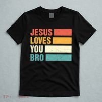 Jesus Loves You Bro Retro Vintage Style Women T-Shirt thumb 5