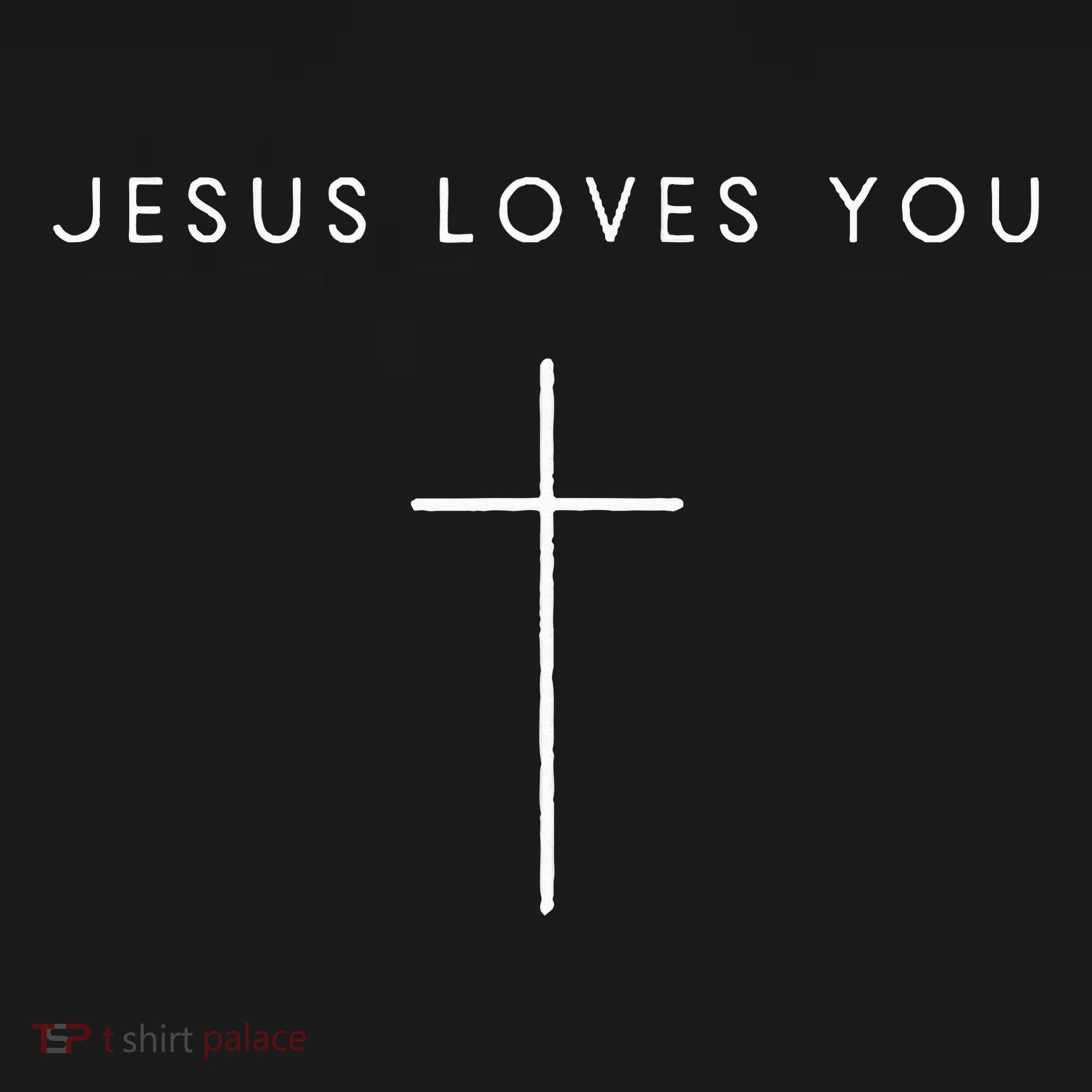 Jesus Loves You Cross Minimalist Christian Religious Jesus Sweatshirt