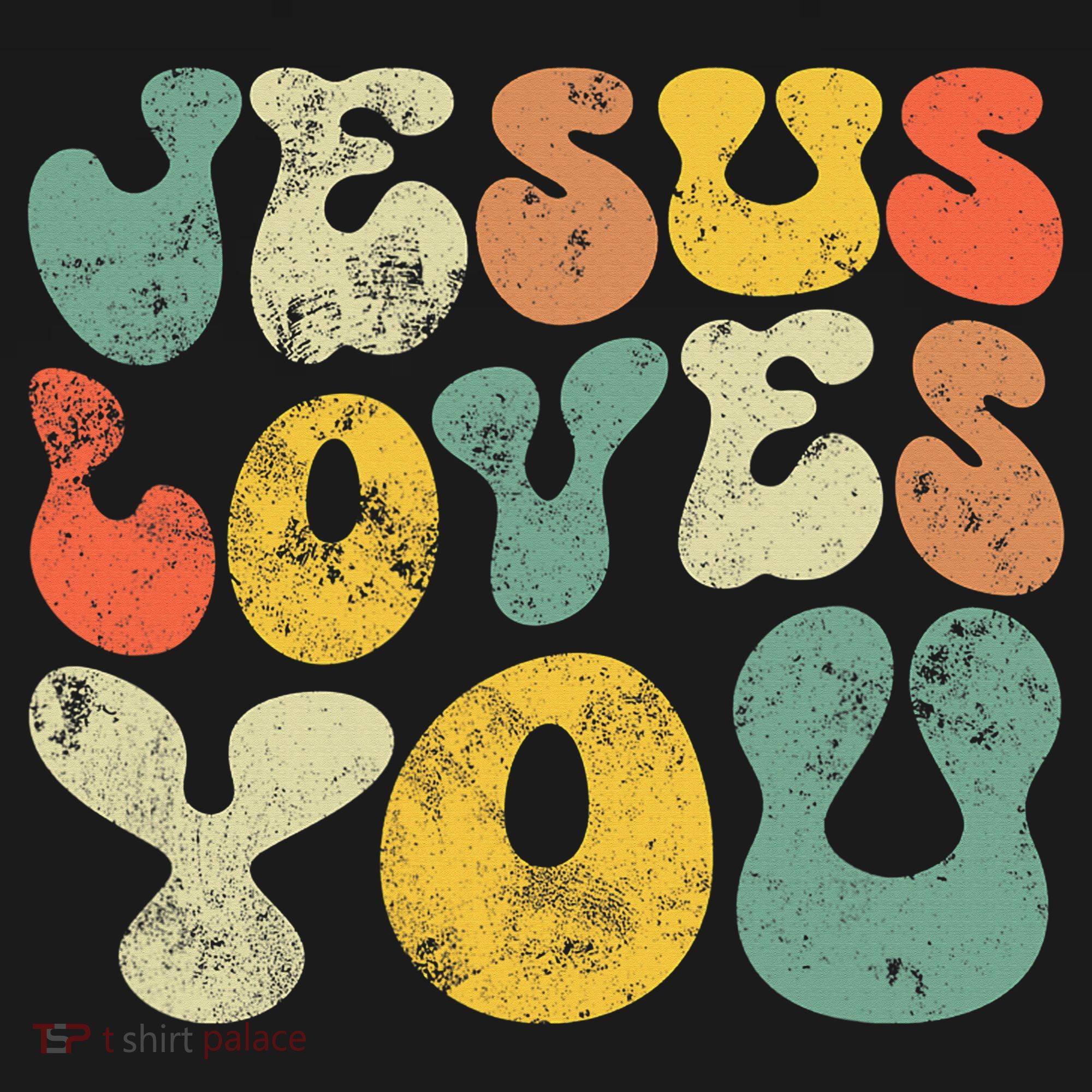 Jesus Loves You Retro Vintage Style Gift T-Shirt