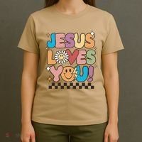 Jesus Loves You Come To Christ Our Lord Christian Catholic T-Shirt thumb 4