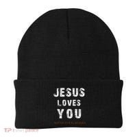 Jesus Loves You But No One Else Does Beanie thumb 0