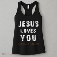 Jesus Loves You But No One Else Does Women's Tank Top thumb 3