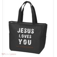 Jesus Loves You But No One Else Does Tote Bag thumb 3