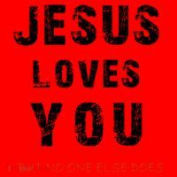 Jesus Loves You But No One Else Does Santa Hat thumb 1