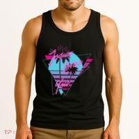 Jesus Loves You 80S Vaporwave Aesthetic Christian Tank Top thumb 3
