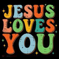 Jesus Loves You Retro Groovy Style Coffee Mug thumb 5