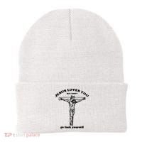 Jesus Loves You But I Dont Beanie thumb 0