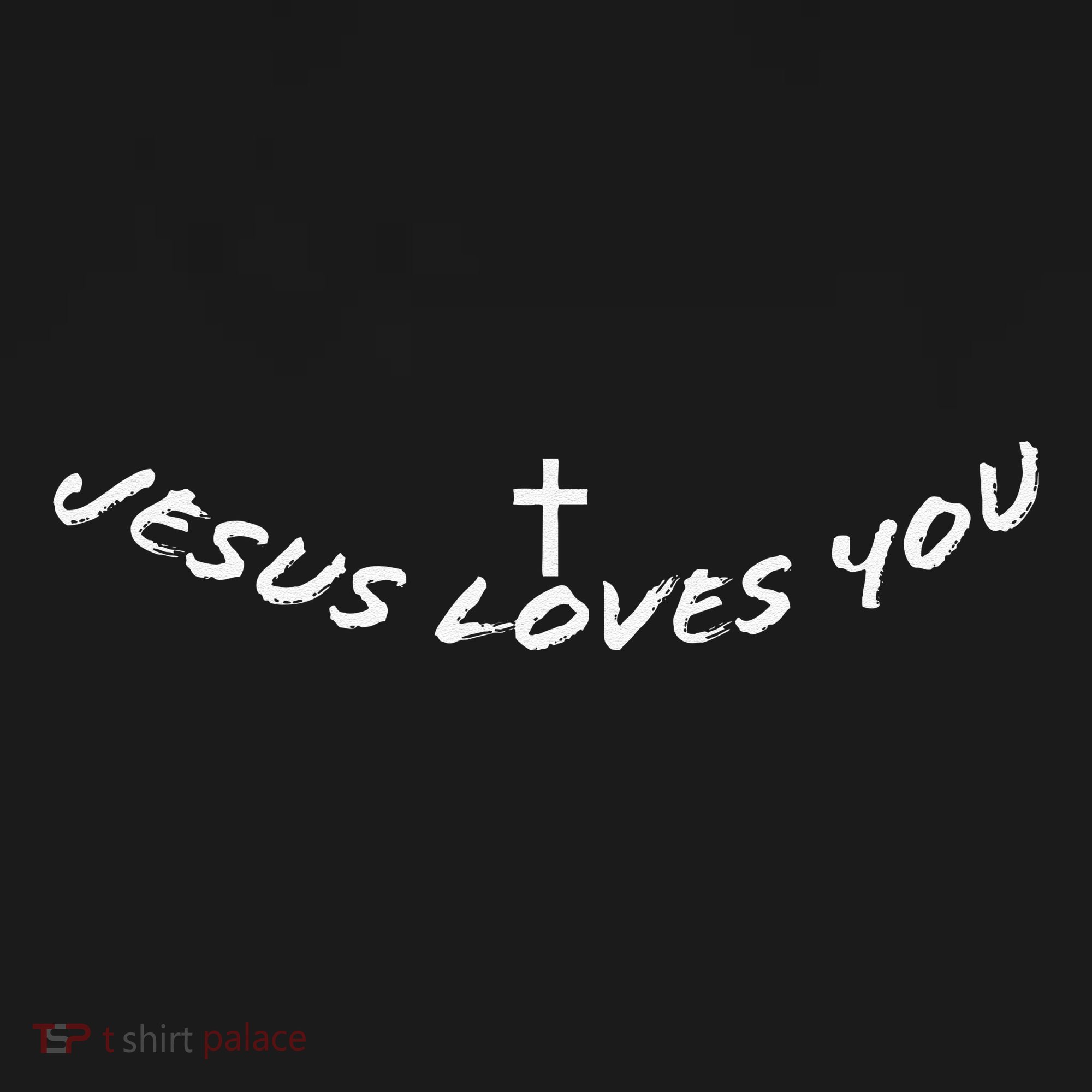 Jesus Loves You Holy Cross Bible Study Church Faith Pray Backpack