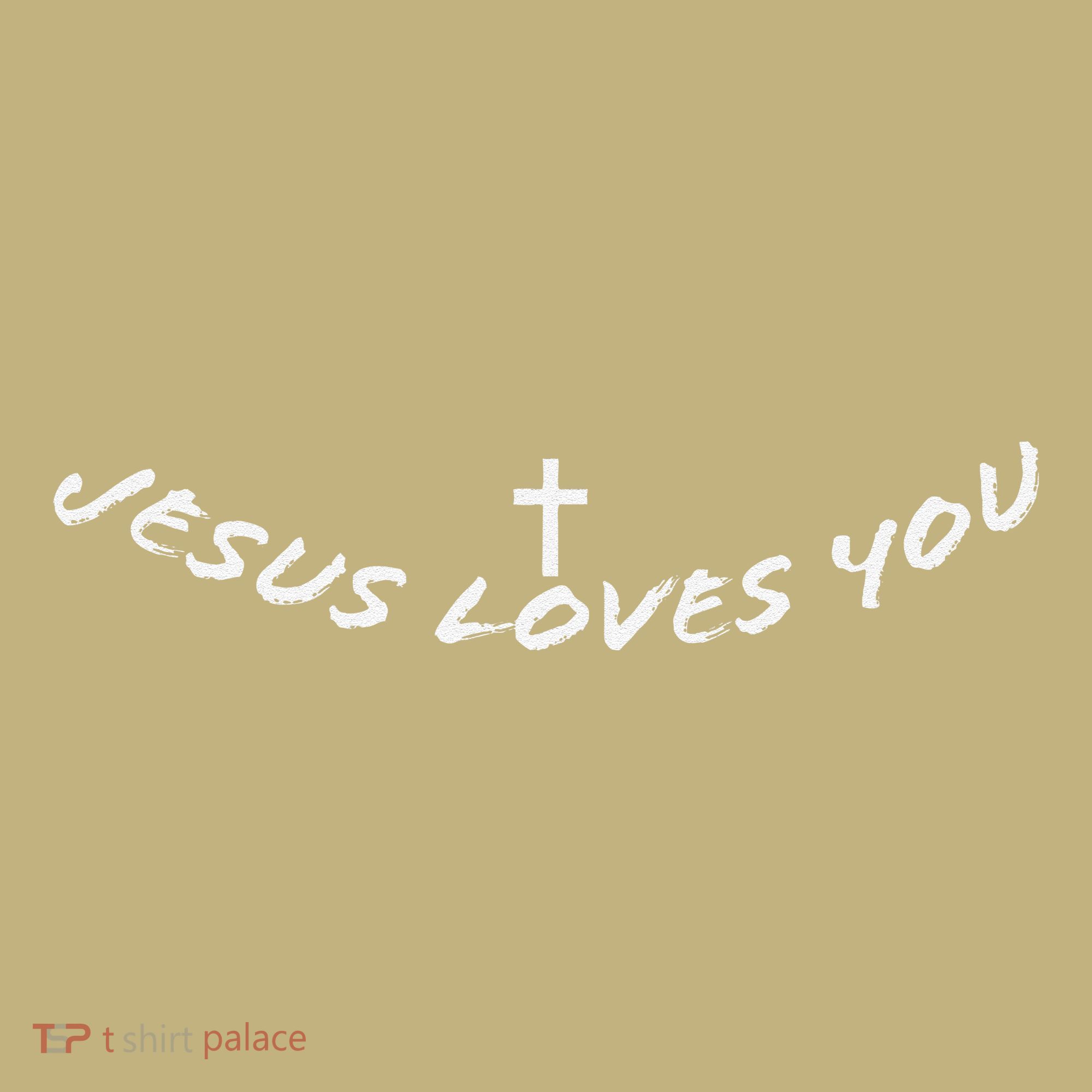 Jesus Loves You Holy Cross Bible Study Church Faith Pray T-Shirt