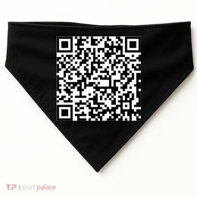 Jesus Loves You QR Code USA-Made Doggie Bandana