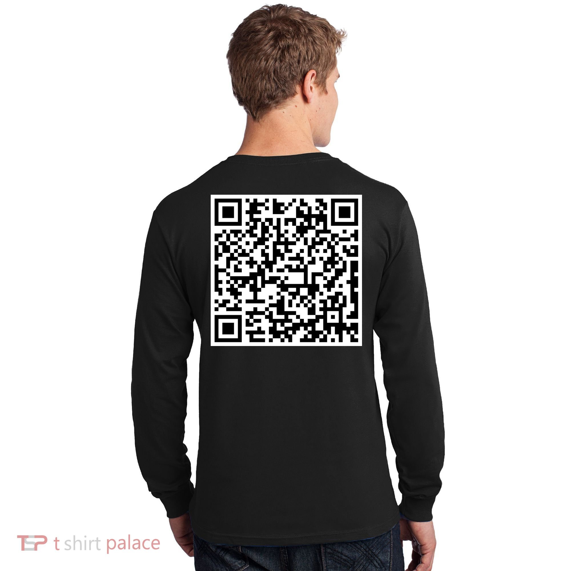 Jesus Loves You QR Code Long Sleeve Shirt