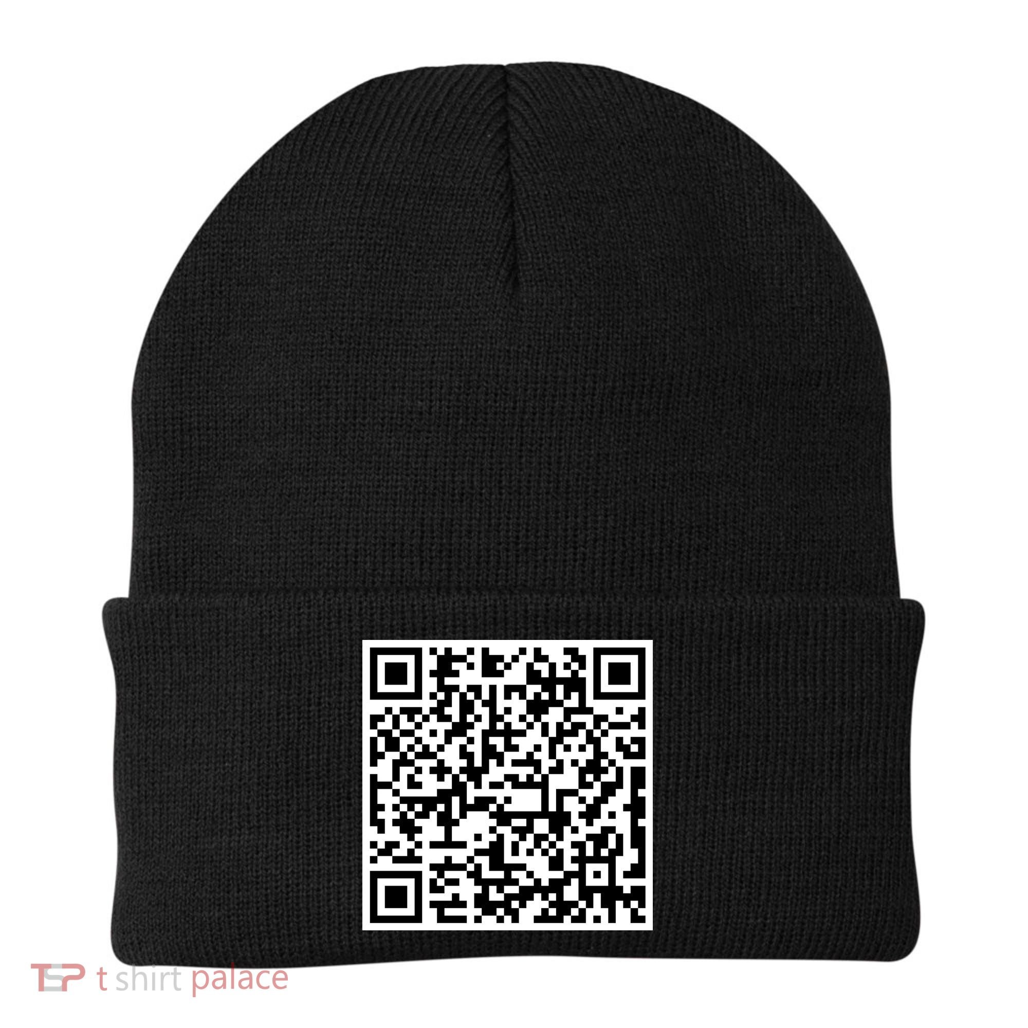 Jesus Loves You QR Code Beanie
