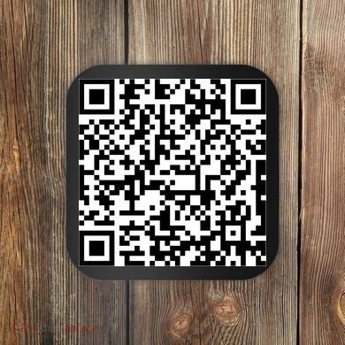 Jesus Loves You QR Code Coaster