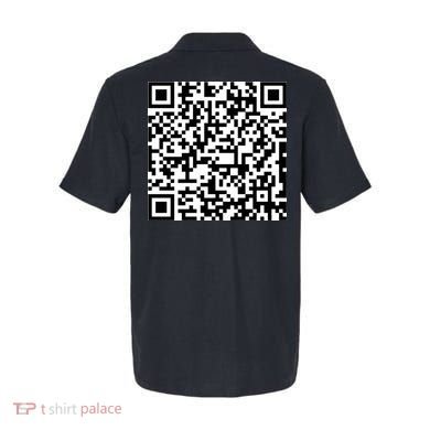 Jesus Loves You QR Code Polo back