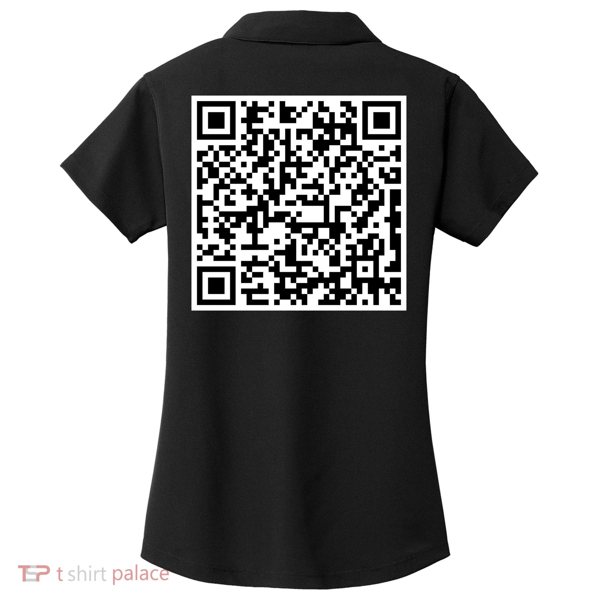Jesus Loves You QR Code Women's Dry Zone Grid Polo