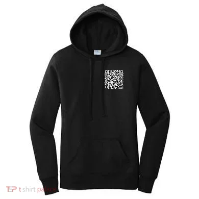 Jesus Loves You QR Code Women's Hoodie