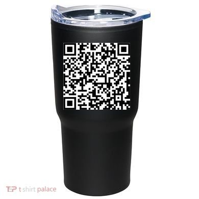 Jesus Loves You QR Code Tumbler back