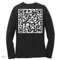 Jesus Loves You QR Code Women's Long Sleeve Shirt thumb 1