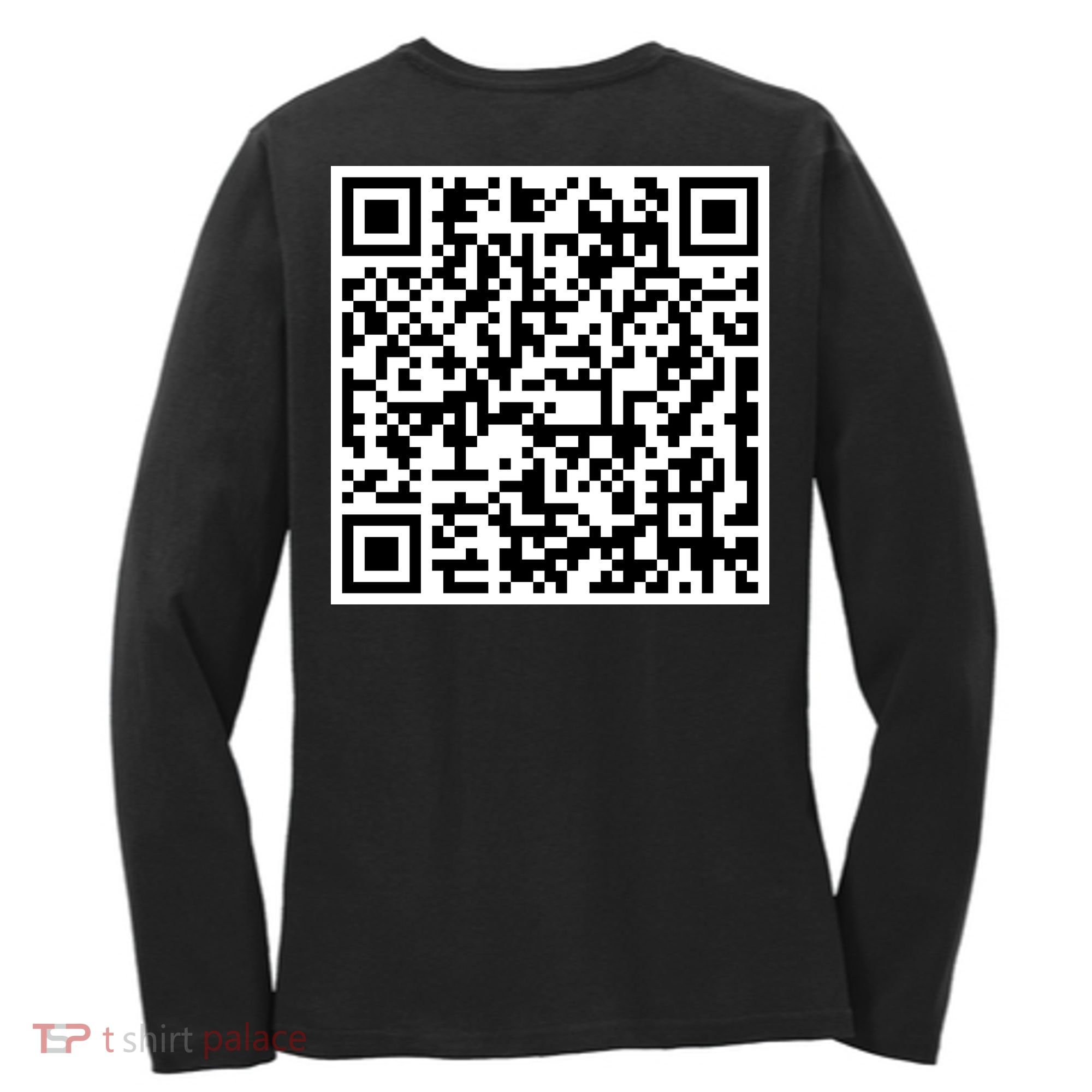 Jesus Loves You QR Code Women's Long Sleeve Shirt