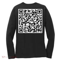 Jesus Loves You QR Code Women's Long Sleeve Shirt thumb 1
