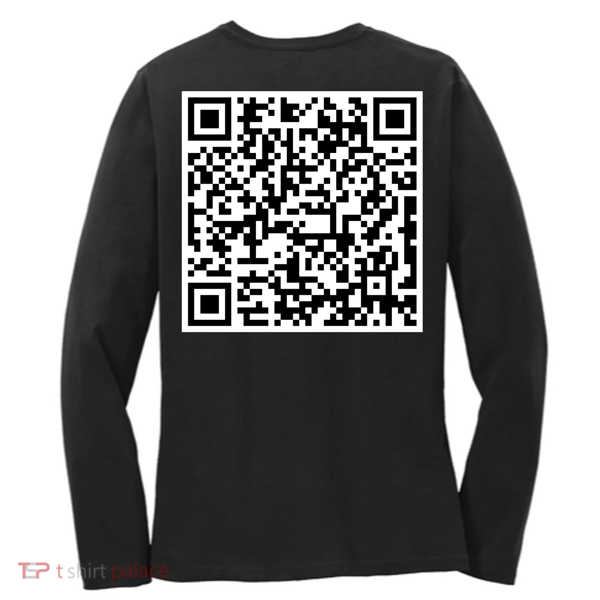 Jesus Loves You QR Code Women's Long Sleeve Shirt