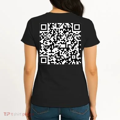 Jesus Loves You QR Code Women's T-Shirt back