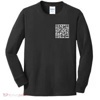 Jesus Loves You QR Code Kids Long Sleeve Shirt thumb 0