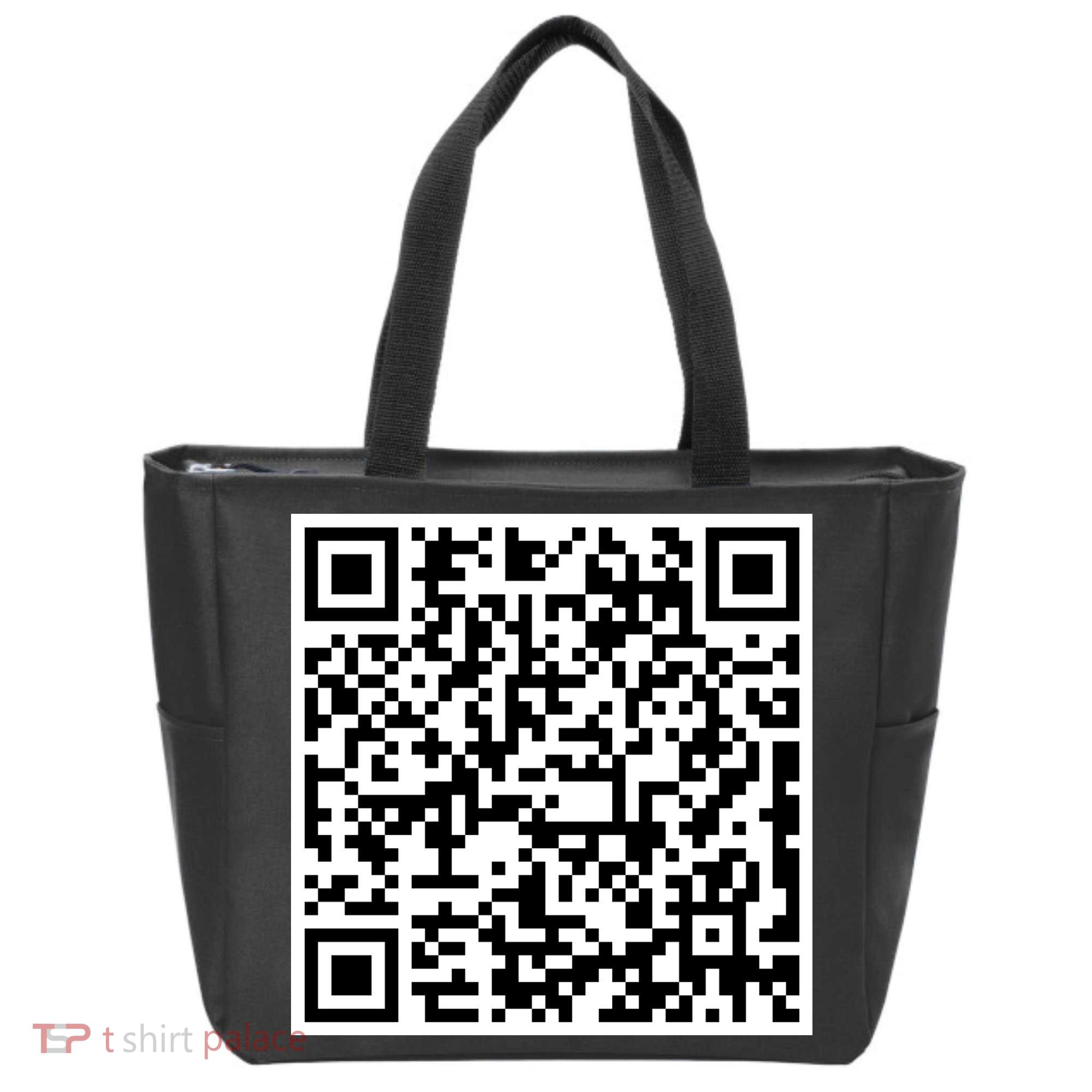 Jesus Loves You QR Code Tote Bag