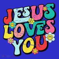 Jesus Loves You Retro Vintage Groovy Style T-Shirt thumb 7