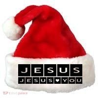 Jesus Loves You Santa Hat thumb 0