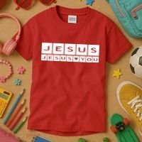 Jesus Loves You Kids T-Shirt thumb 3