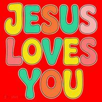 Jesus Loves You Faith And Inspiration Santa Hat thumb 1