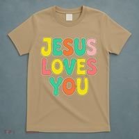Jesus Loves You Faith And Inspiration T-Shirt thumb 5