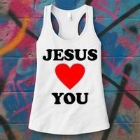 Jesus Loves You Come As You Are Women's Tank Top thumb 3
