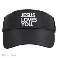 Jesus Loves You Christian Cute Gift Adult Drive Performance Visor thumb 0
