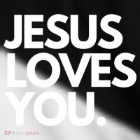 Jesus Loves You Christian Cute Gift Toddler Fine Jersey T-Shirt thumb 2