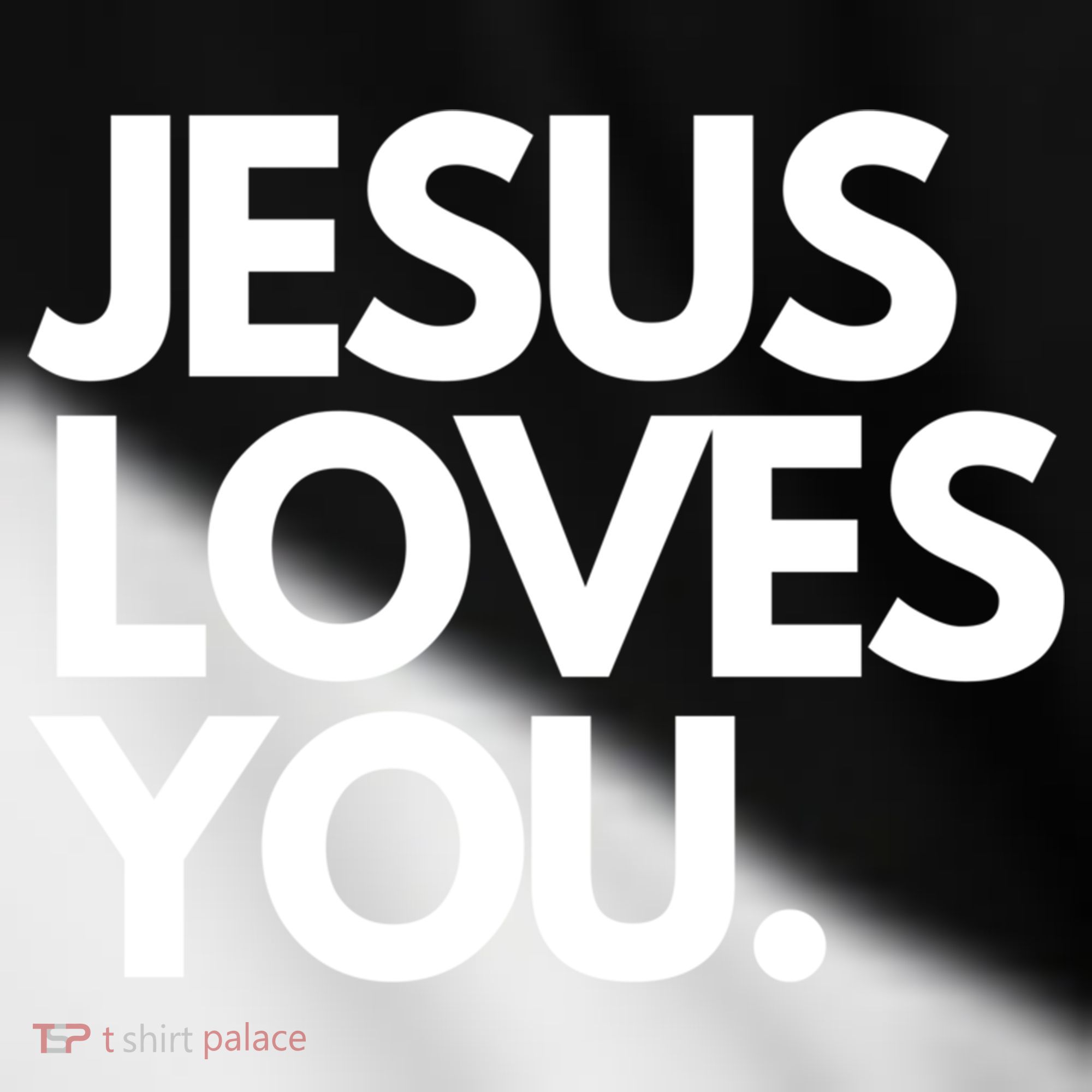 Jesus Loves You Christian Cute Gift Toddler Fine Jersey T-Shirt