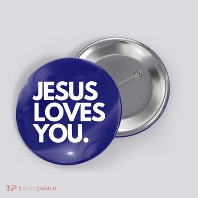 Jesus Loves You Christian Cute Gift Button