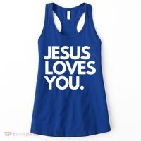 Jesus Loves You Christian Cute Gift Women's Tank Top thumb 0
