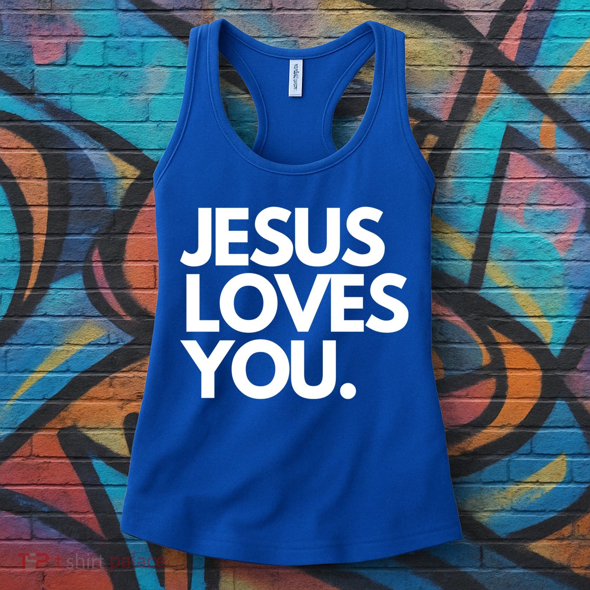Jesus Loves You Christian Cute Gift Women's Tank Top