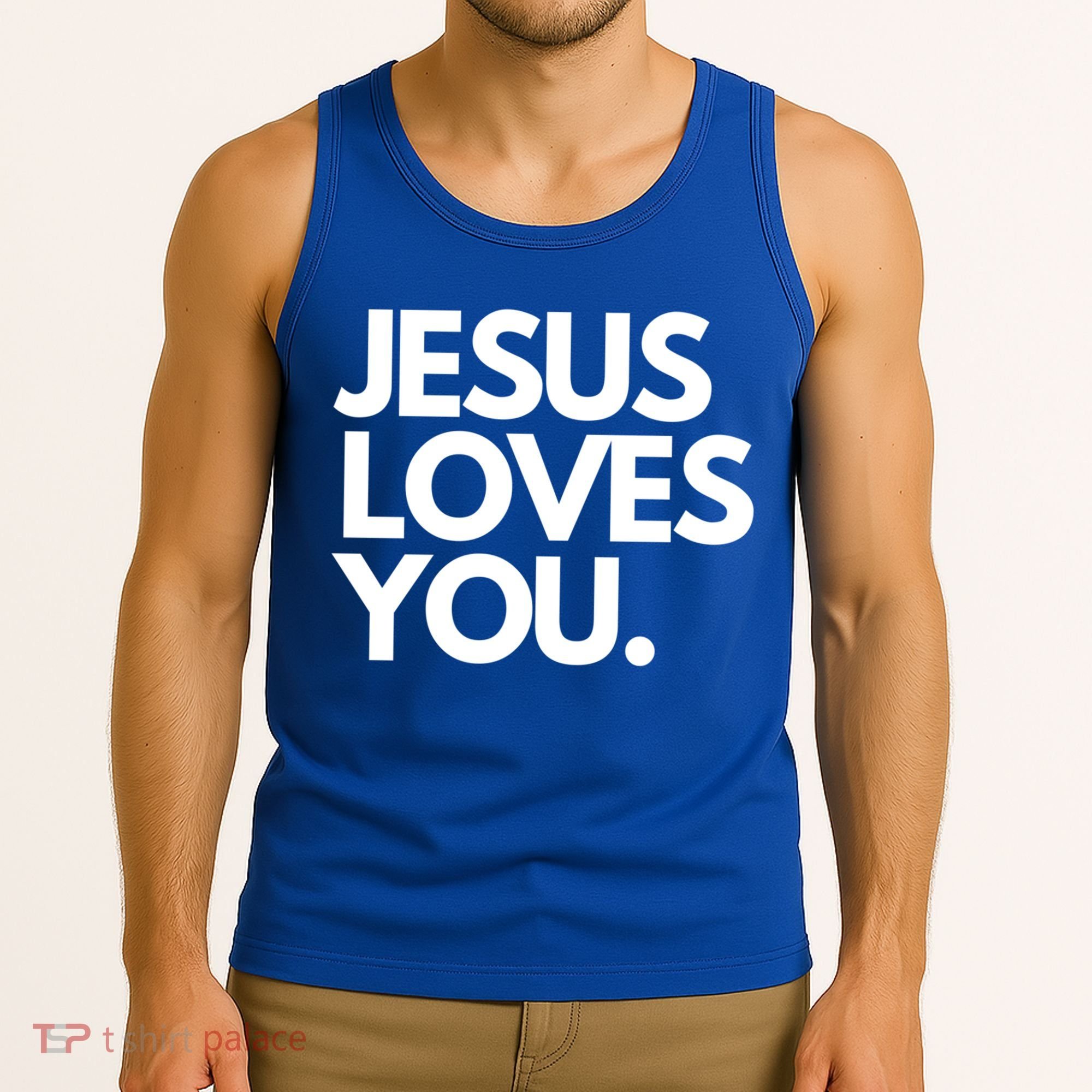 Jesus Loves You Christian Cute Gift Tank Top