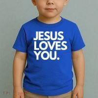Jesus Loves You Christian Cute Gift Toddler T-Shirt thumb 2