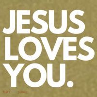 Jesus Loves You Christian Cute Gift Garment-Dyed Women's Muscle Tee thumb 6