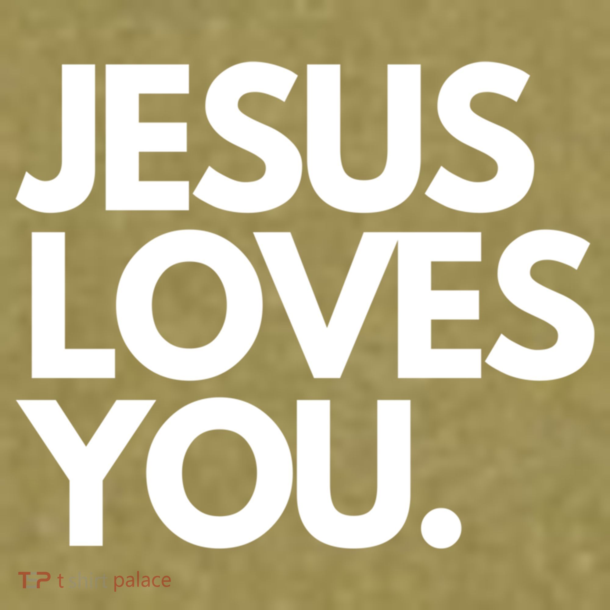Jesus Loves You Christian Cute Gift Garment-Dyed Women's Muscle Tee