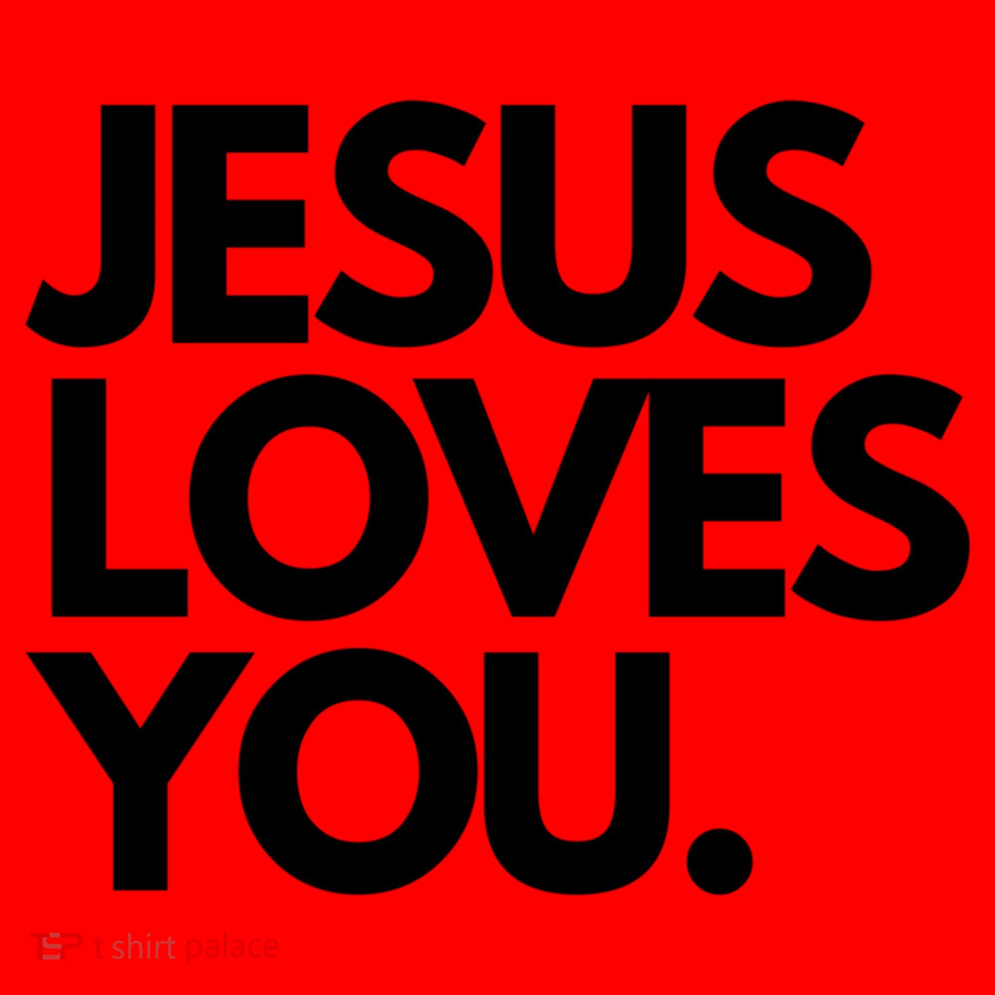 Jesus Loves You Christian Cute Gift Santa Hat